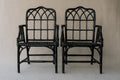 Pair of Vintage Authentic McGuire Cathedral Chairs