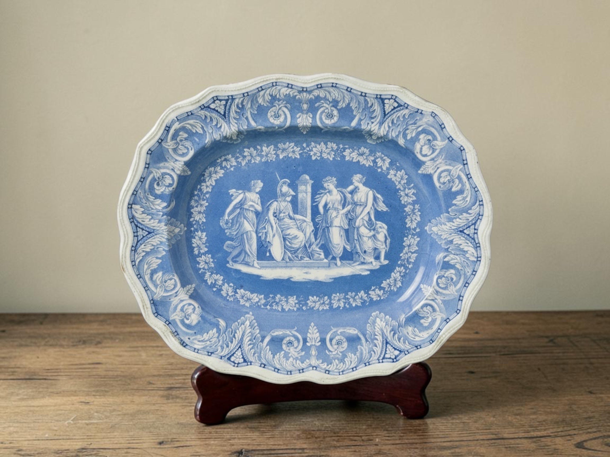 English Staffordshire Transferware Platter