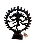 Vintage Cast Brass Hindu Nataraja Shiva Statue