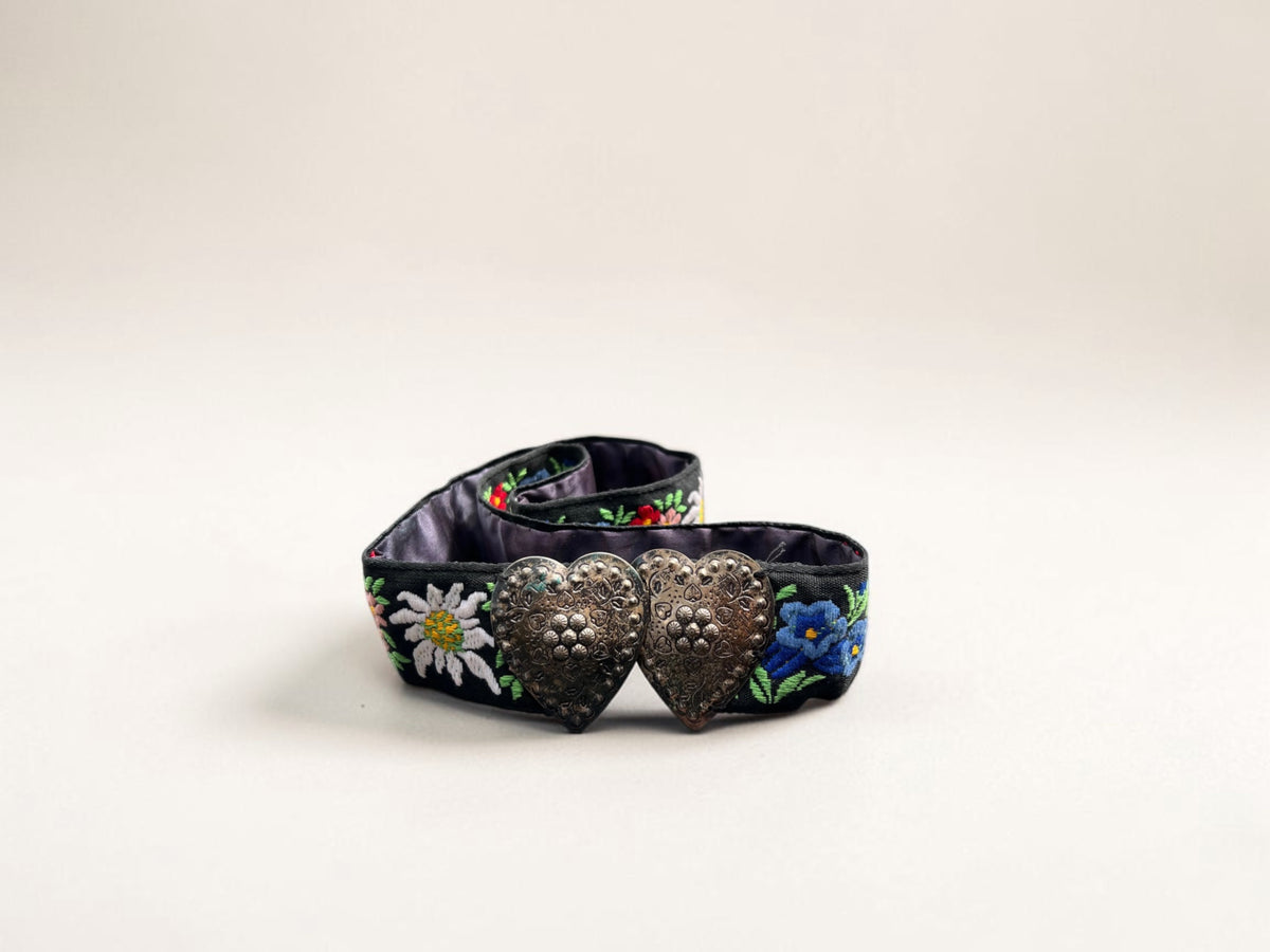 Vintage Tyrolean Folk Art Belt