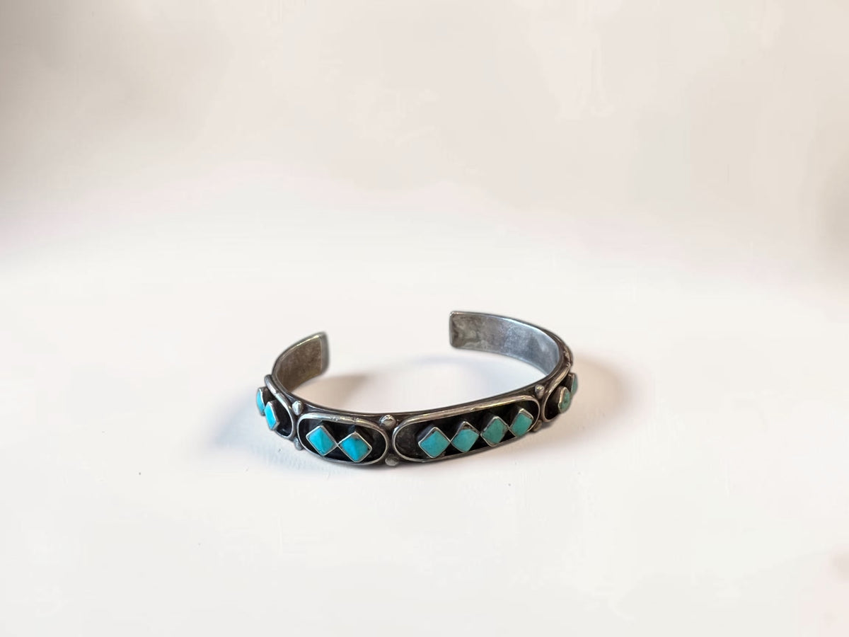 Sterling Silver & Turquoise Cuff Bracelet